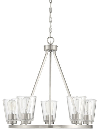 Calhoun 5-Light Satin Nickel Chandelier