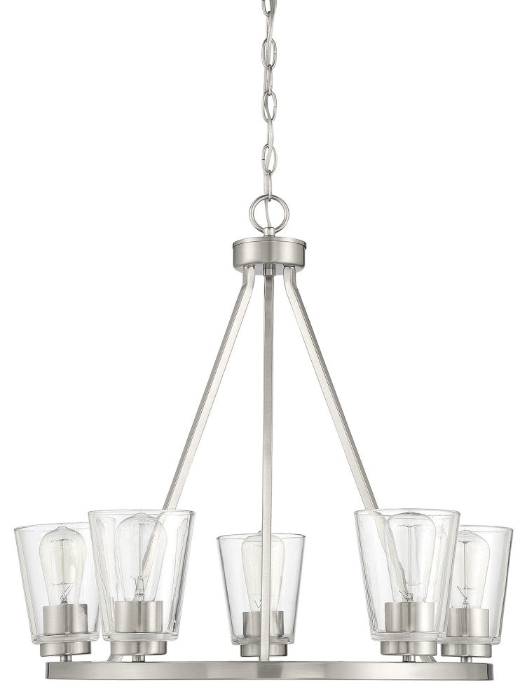 Calhoun 5-Light Satin Nickel Chandelier