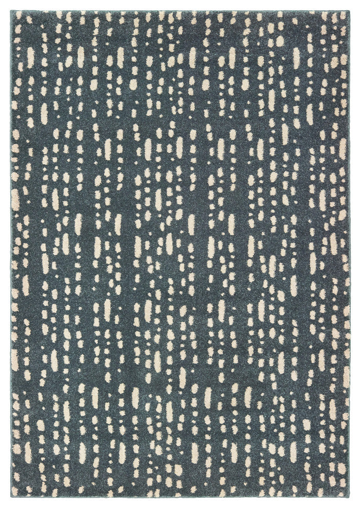 Oriental Weavers Carson Blue/ Ivory Abstract Indoor Area Rug 6'7"X9'2"