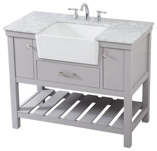 Home Living 22" Farmhouse Grey-Light Bathroom Vanity