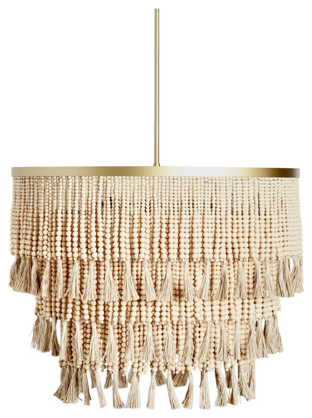 Brittany Natural Beaded Chandelier