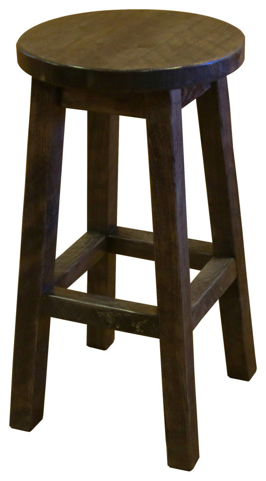 Barnwood Style Timber Peg Freestanding Bar Set, Driftwood, Black Pine Cone and Quarter Espresso