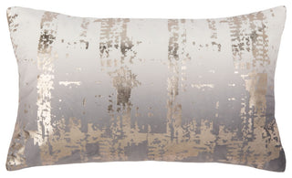 Safavieh Rensia Pillow, Silver/Beige, 20"x12"