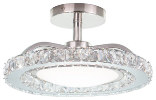 Clara 12.25" Semi-Flush Mount Brushed Nickel