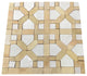 Contemporary Zellige Panels, 12"x12"x1/2", Unglazed With Off-White