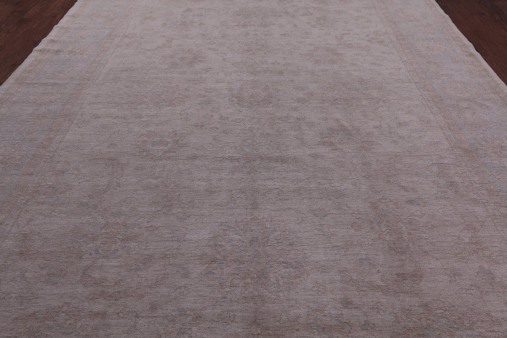 10' 0" X 13' 8" Peshawar White Wash Handmade Rug Q9533