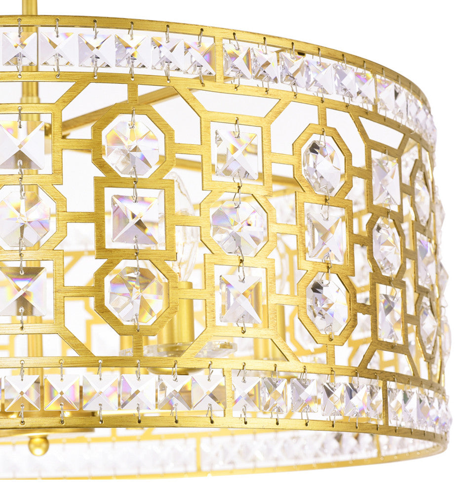Belinda 6 Light Chandelier With Champagne Finish