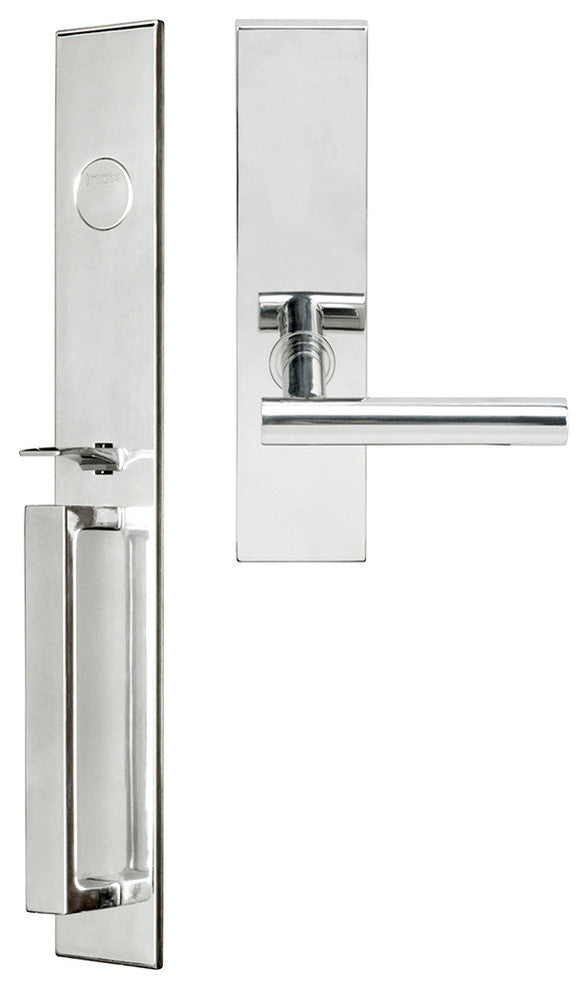 Copenhagen Lever, Mortise Dummy Handleset, Left Hand, Polished Stainless Steel