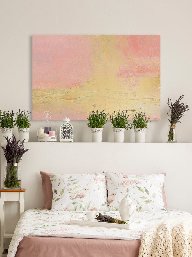 "A Vast of Sunrise" Painting Print on Wrapped Canvas, 60"x40"