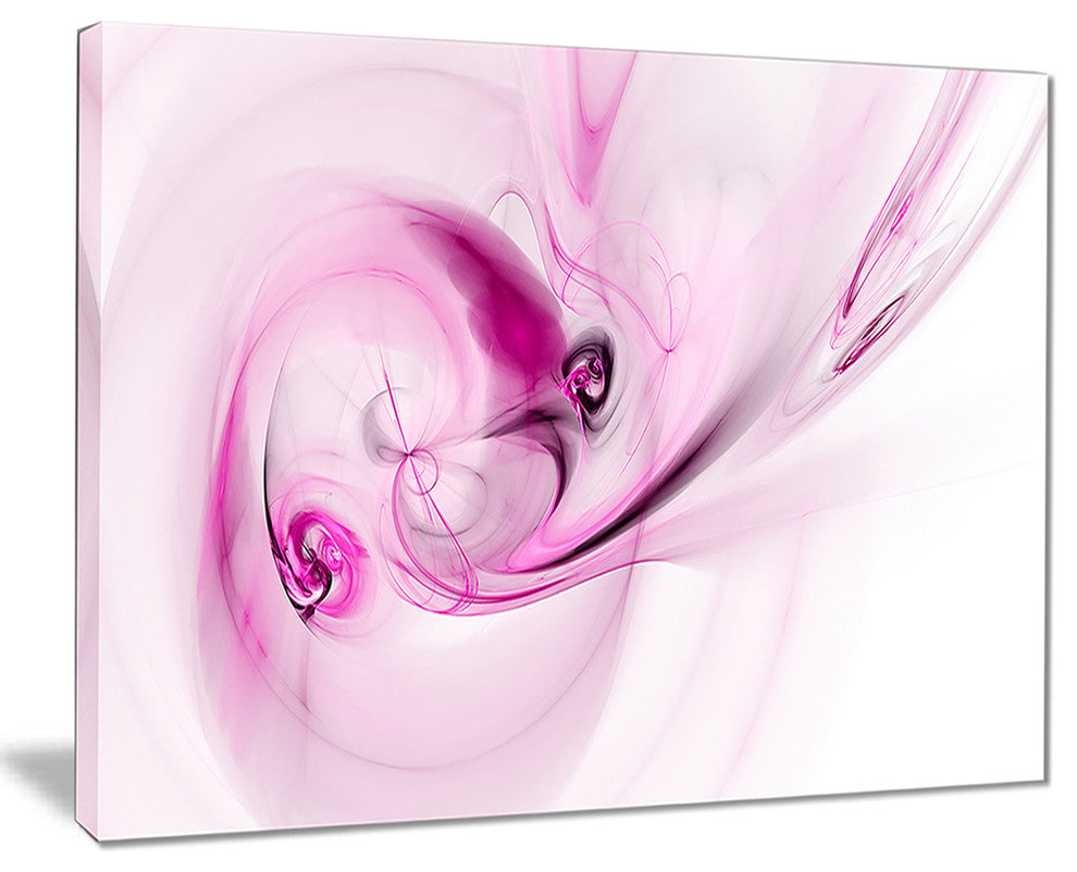 "Spiral Nebula Space Magenta" Abstract Digital Canvas Print