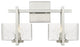 Innovations 312-2W-SN-CL 2-Light Bath Vanity Light, Satin Nickel