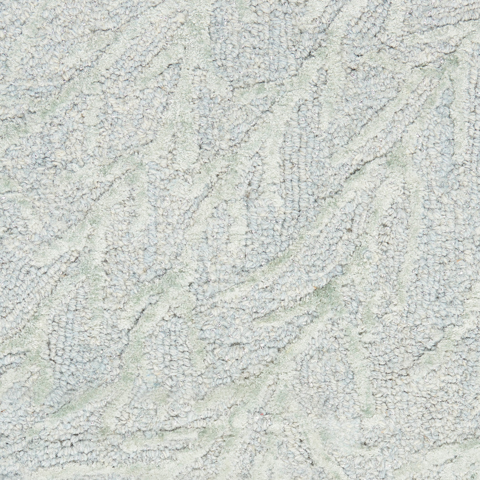 Michael Amini Ma30 Star 4' x 6' Light Blue Modern Indoor Area Rug