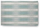 Geometric Stretch Print Soft Chenille Area Rug, Light Gray, 4'x6'