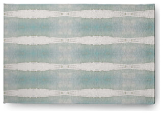 Geometric Stretch Print Soft Chenille Area Rug, Light Gray, 4'x6'