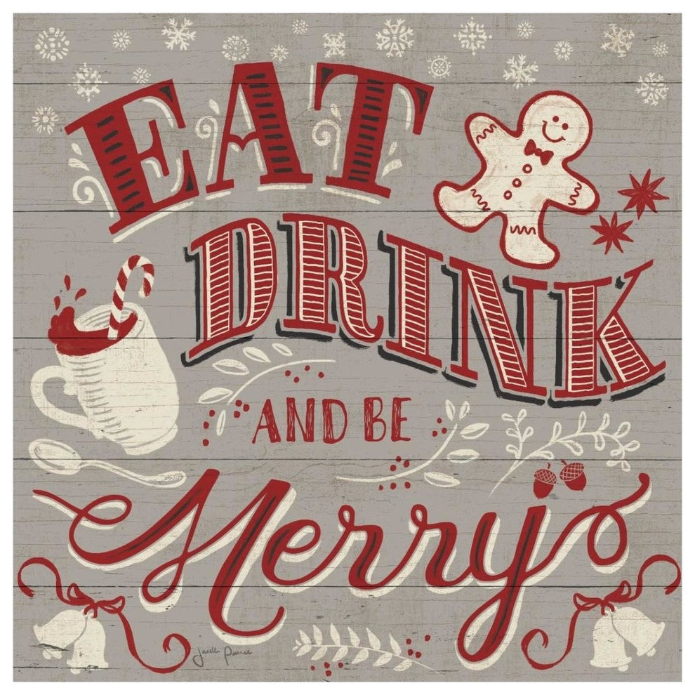 "Holiday in the Woods III" Digital Paper Print by Janelle Penner, 38"x38"