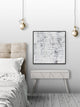 "Absolute Chaos" Floater Framed Painting Print on Canvas, 18x18
