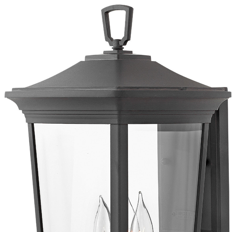 Hinkley Outdoor Bromley Medium Wall Mount, Museum Black
