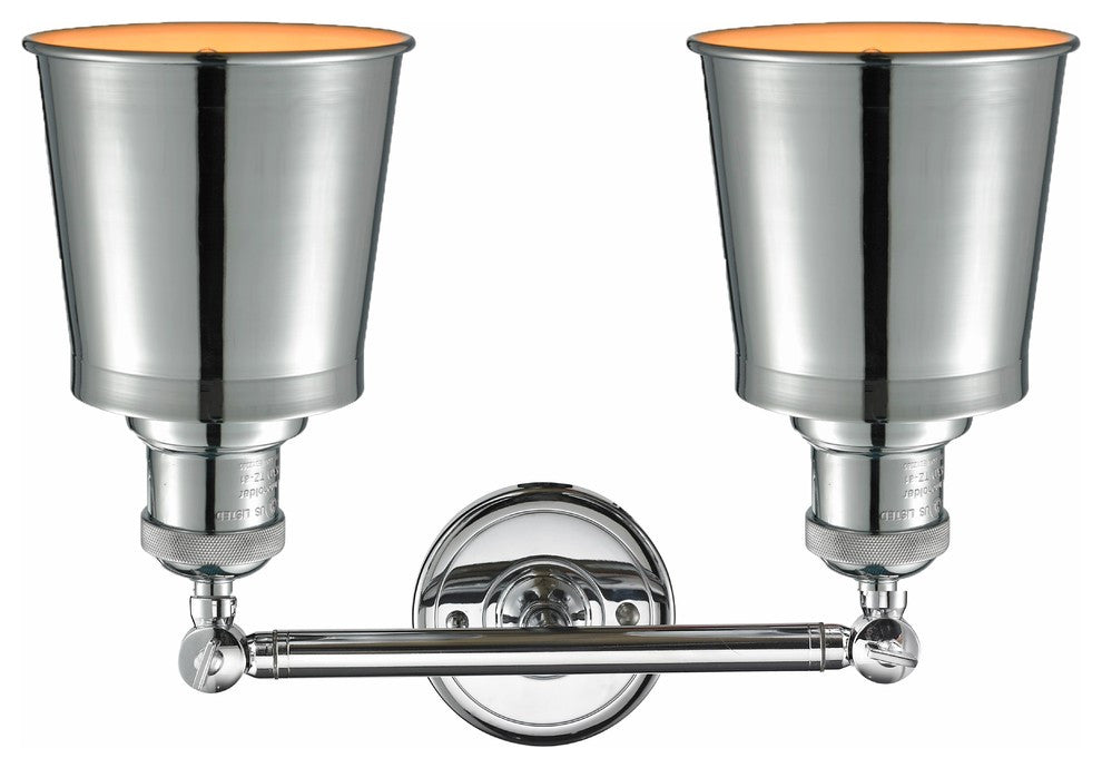 Addison 2-Light Bath Vanity-Light, Polished Chrome, Polished Chrome