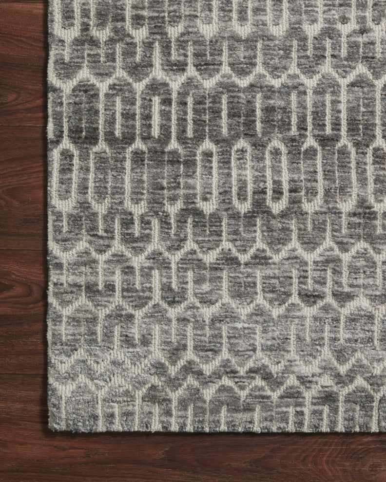 Loloi II Neda Ivory / Charcoal 3'-6" X 5'-6" Area Rug