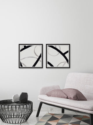 Busy Interstate Diptych, Set of 2, 24x24 Panels