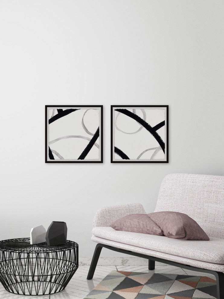 Busy Interstate Diptych, Set of 2, 24x24 Panels