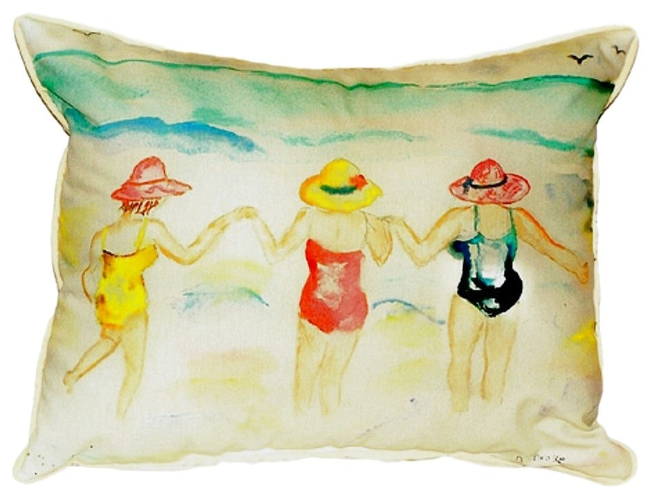 Ladies Wading Extra Large Zippered Pillow 20x24
