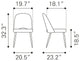 Dining Chair, Set of 2, Steel Metal, Fabric, Gray, Black, Cafe Bistro