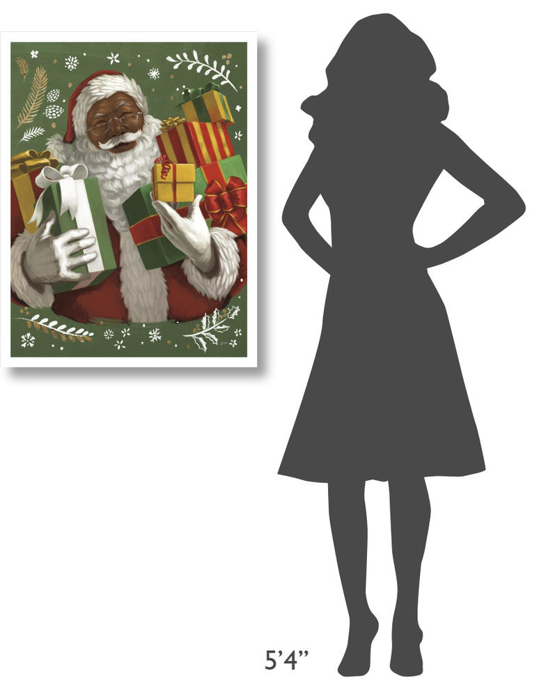"Santas List IV v2 Crop" Digital Paper Print by Janelle Penner, 26"x34"