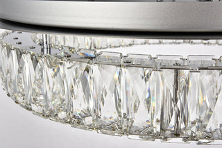 Monroe LED Light Chrome Flush Mount