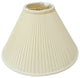 Coolie Empire Side Pleat Basic Lampshade, Eggshell, 6"x18"x11.5"
