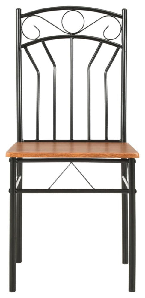vidaXL Dining Chairs 6 pcs Brown MDF