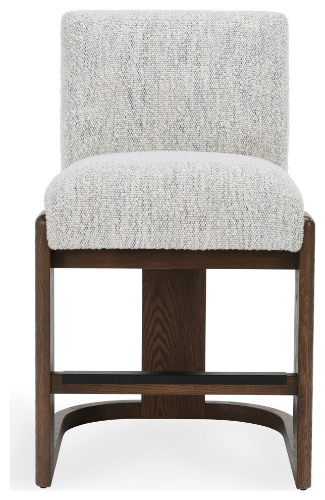 Chelsea 26" Ivory Upholstered Counter Stool