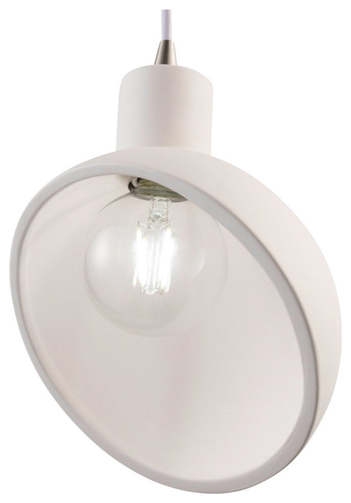 Radiance Sphangle Pendant CER-6480-BIS-NCKL-WTCD - Bisque