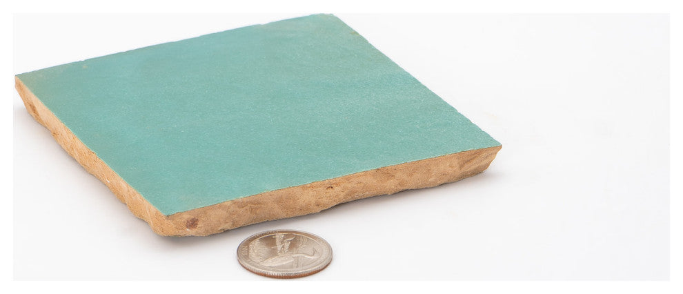 Moroccan Mosaic Zellige 4x4 in Sea Green