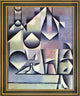 Juan Gris Bottle and Pitcher - 16" x 20" Framed Premium Canvas Print