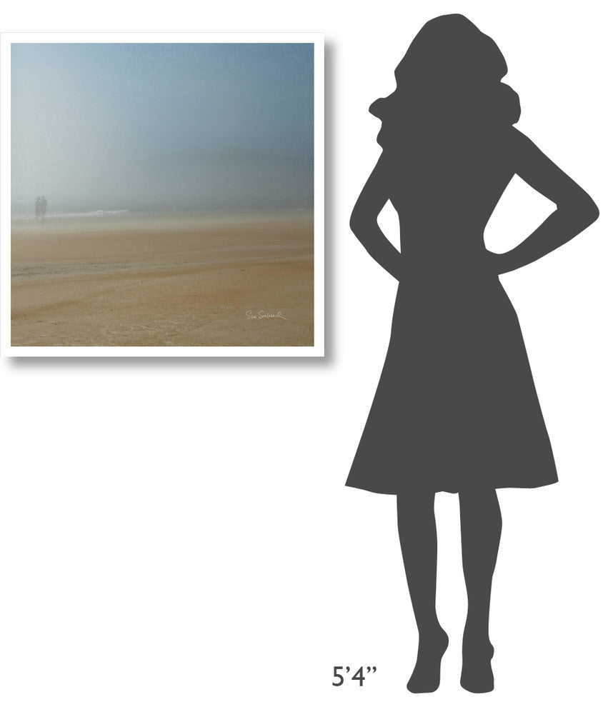 "Beach Stroll" Digital Paper Print by Sue Schlabach, 32"x32"