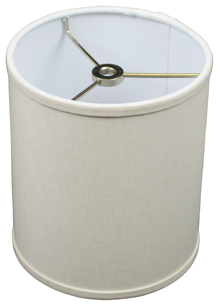 Fenchel Shades 6"x6"x7" Spider Attachment Drum Lamp Shade, Linen Ivory