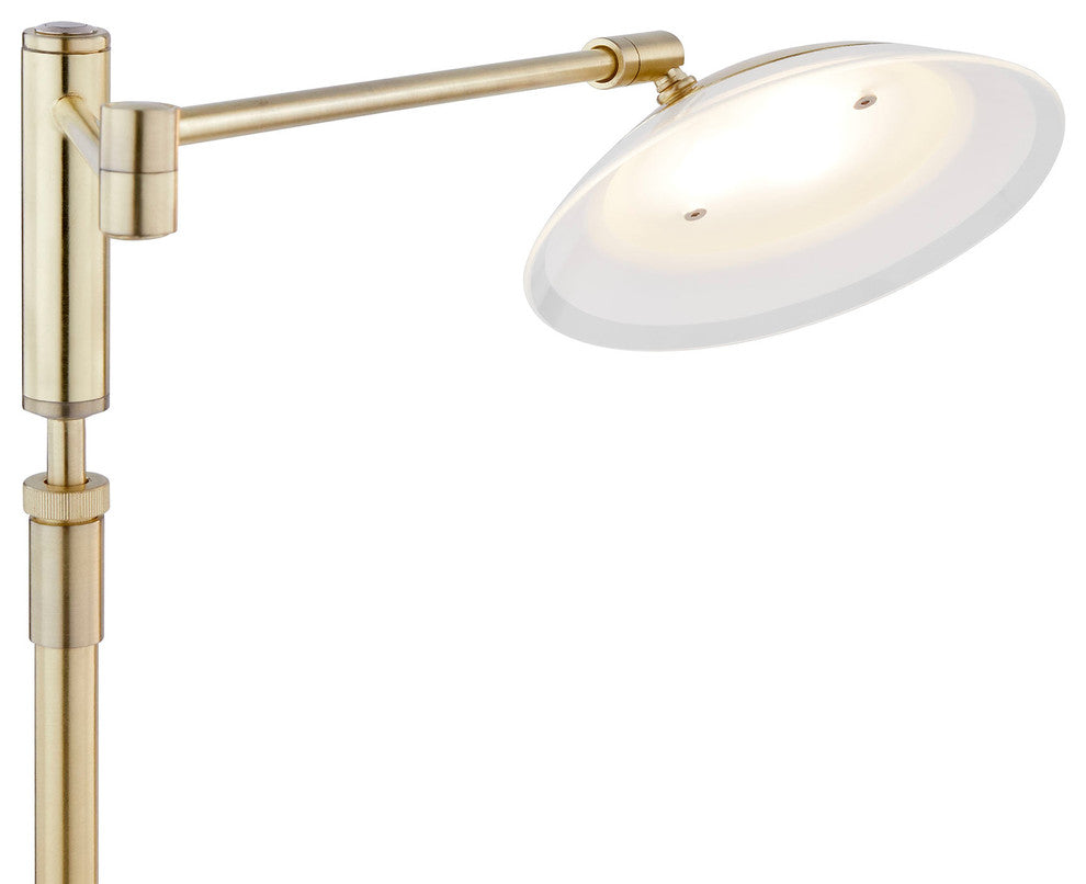 Meran Turbo Table Lamp, Satin Brass