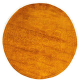 Overdyed, One-of-a-Kind Hand-Knotted Area Rug Gold, 4'1"x4'1"