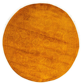 Overdyed, One-of-a-Kind Hand-Knotted Area Rug Gold, 4'1"x4'1"