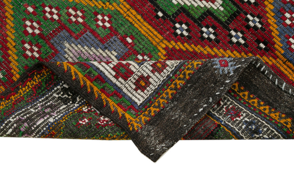 Rug N Carpet - Handwoven Anatolian 5' 4'' x 9' 10'' One-of-a-Kind Wool Kilim Rug