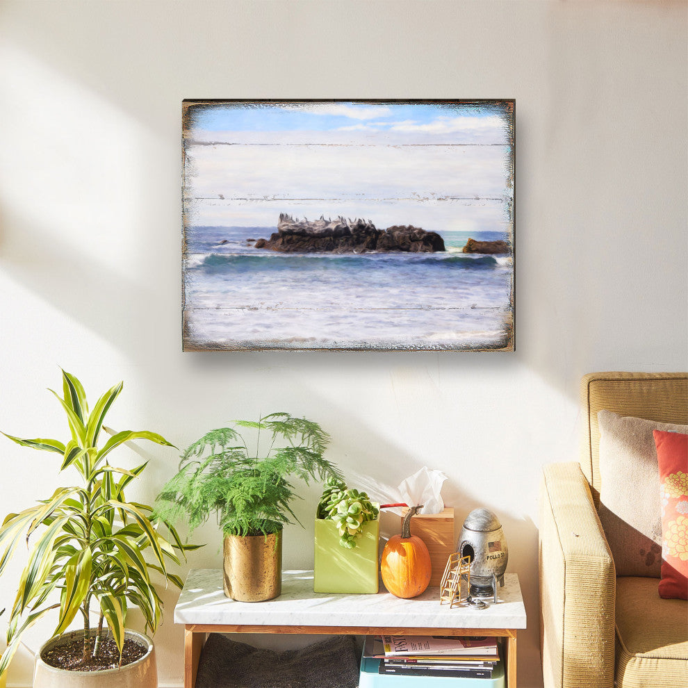 Decorative Pattern Wooden Block, 18"x12"