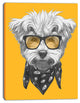 Maltese Poodle with Sunglasses, Animal Canvas Art Print, 30"x40"