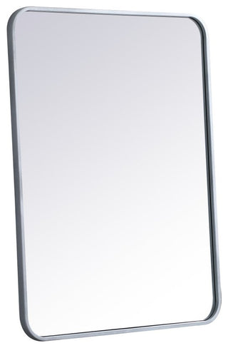 Elegant Decor MR802432S Soft Corner Metal Rectangular Mirror, 24"x32"