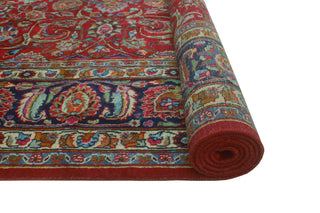 Fine Vintage Distressed Coby Red/Navy Rug, 9'6 x 13'4