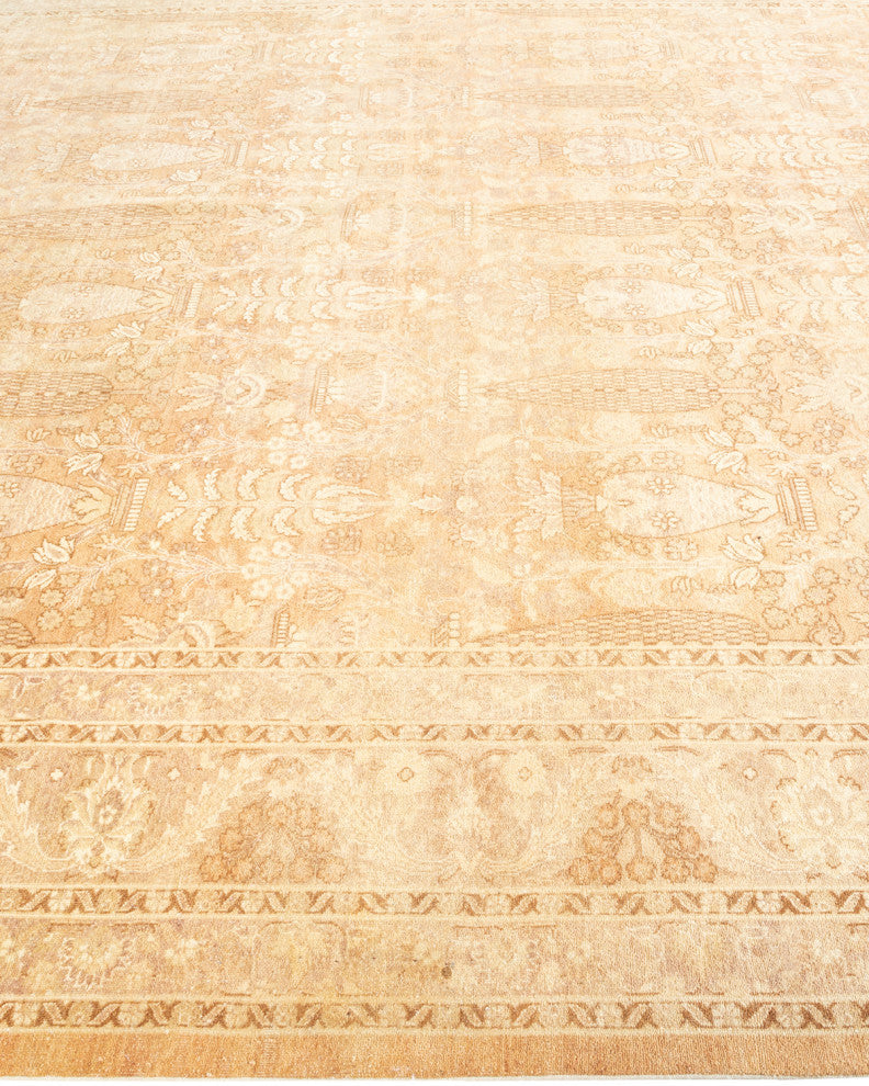 Mawlaik One-of-a-Kind Hand-Knotted Area Rug Beige, 9'5"x12'2"