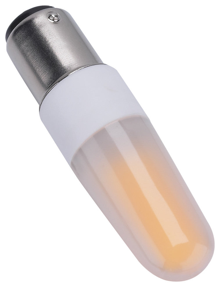 4W, LED, 5000K, Frosted, Double Contact Bayonet Base, 120-130V