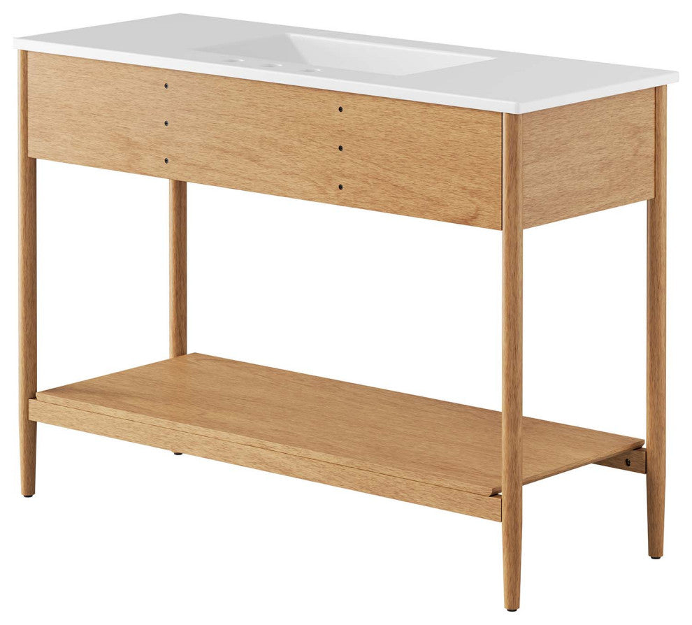 Zaire 48" Single Sink Bathroom Vanity - Natural White