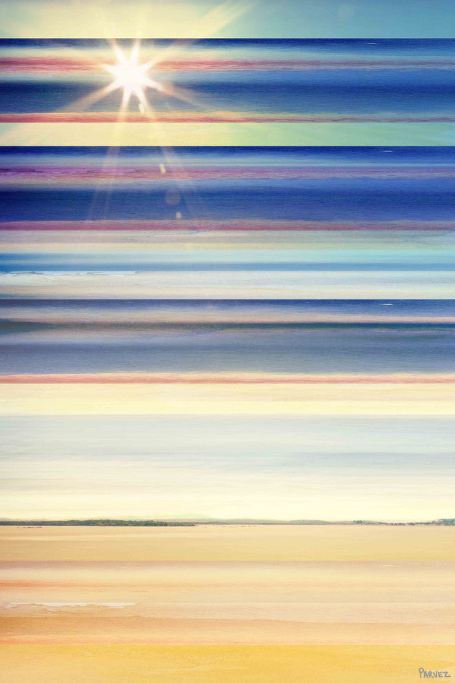 "Sun Lit Streaks" Print on Canvas, 30"x45"
