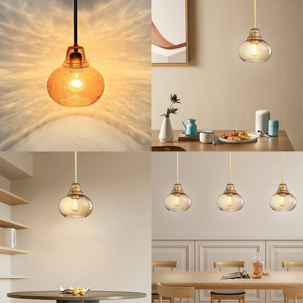 Metal island decor 1 Light black and gold pendant light Classic hanging indoor